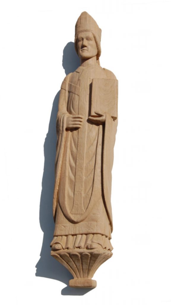 Anhand einer 3D-Scan-Datei für Restaurationsarbeiten 5-achsig cnc-gefräst- Figurenschmuck des Paradiesportals im Paderborner Dom
