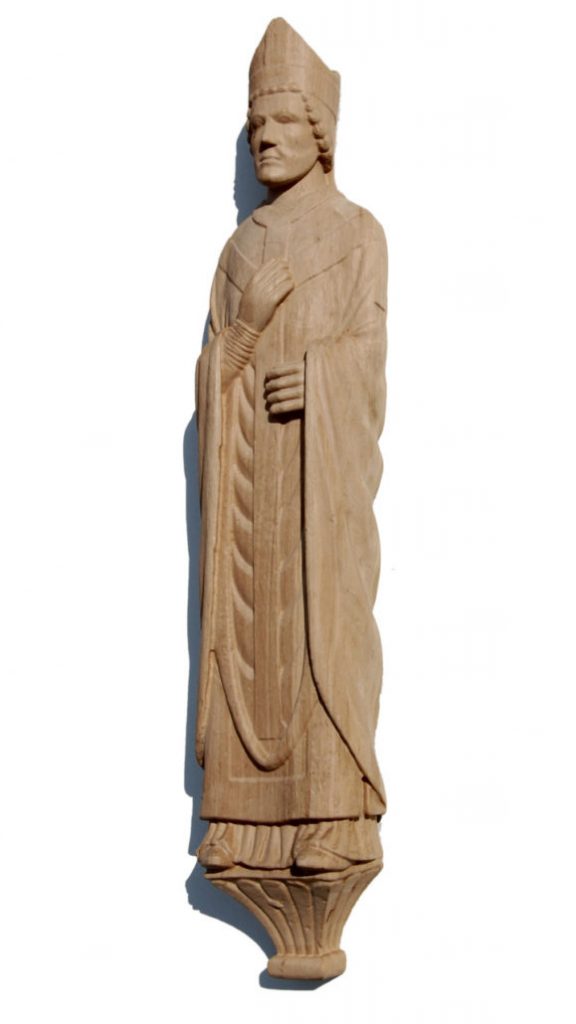 Anhand einer 3D-Scan-Datei für Restaurationsarbeiten 5-achsig cnc-gefräst- Figurenschmuck des Paradiesportals im Paderborner Dom