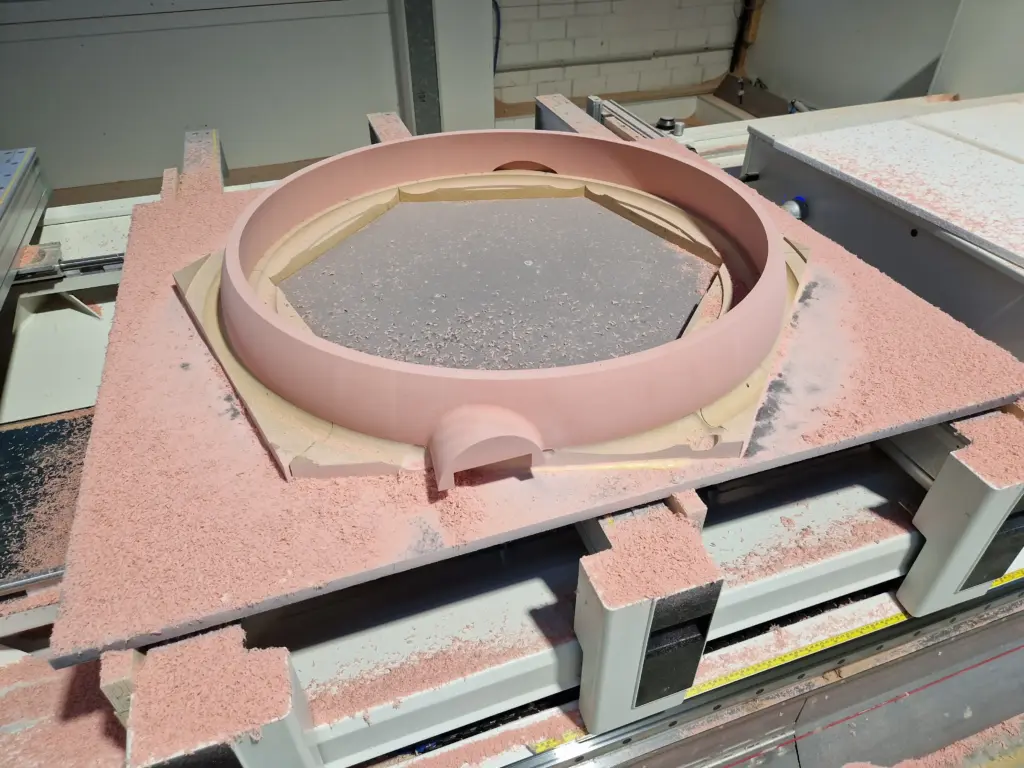 Rotorring für Flugsimulator gefräst