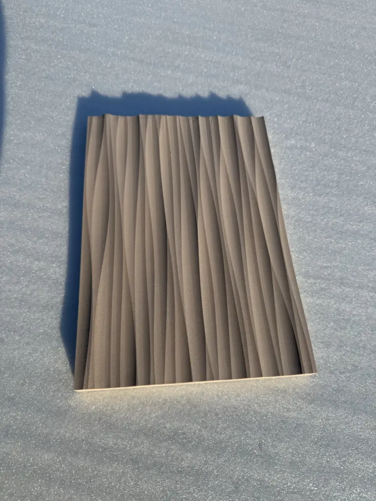 Struktur nach Rendering erstellt und ausgefräst