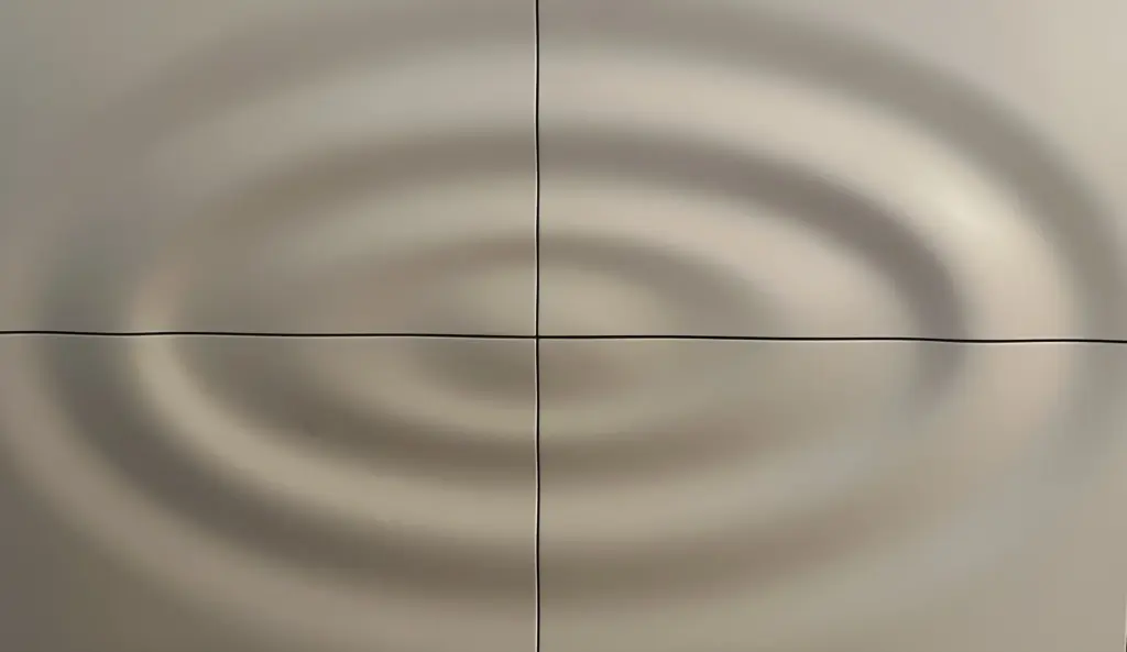 Tropfen Ellipsen Struktur Oberfläche mit 3d Software erstellt und aus MDF Trägermaterial ausgefräst